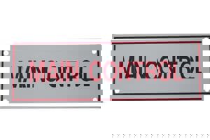 6 x 2 in. Main Control Fire Sprinkler Sign